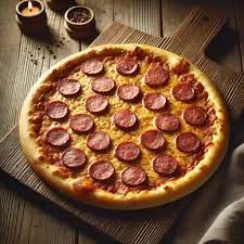 Kasap Sucuklu Pizza + İçecek